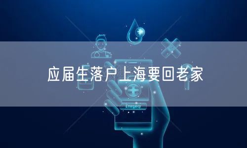 应届生落户上海要回老家