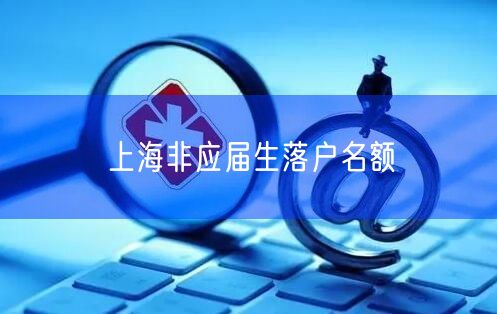 上海非应届生落户名额
