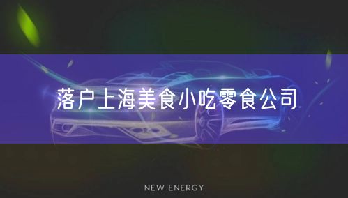 落户上海美食小吃零食公司