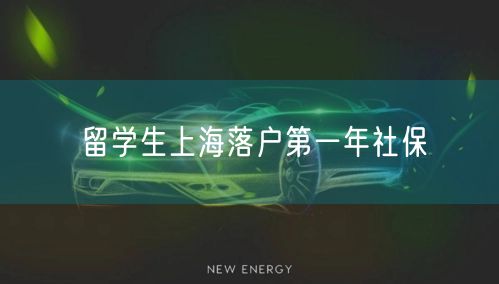 留学生上海落户第一年社保