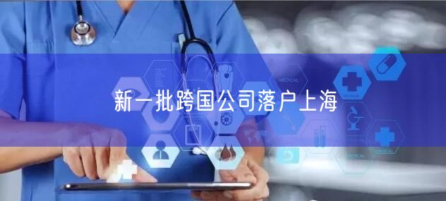 新一批跨国公司落户上海