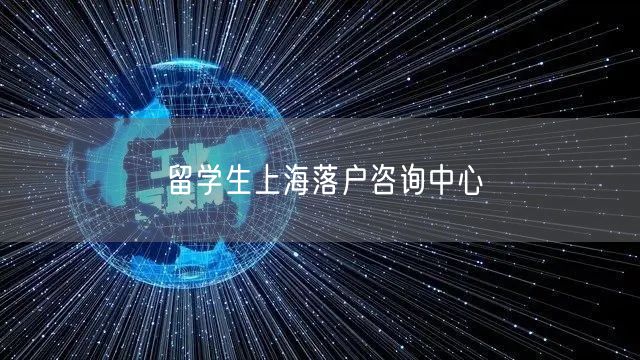 留学生上海落户咨询中心