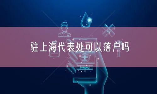 驻上海代表处可以落户吗