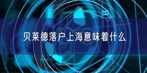 贝莱德落户上海意味着什么