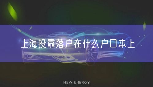 上海投靠落户在什么户口本上