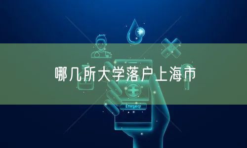 哪几所大学落户上海市