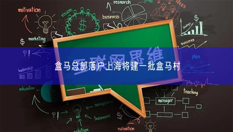 盒马总部落户上海将建一批盒马村