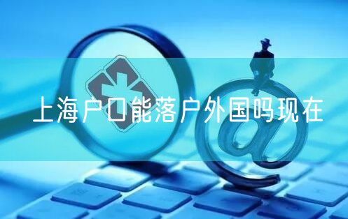 上海户口能落户外国吗现在