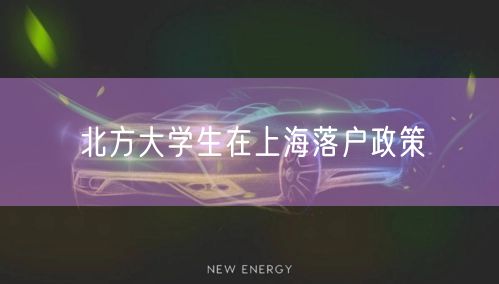 北方大学生在上海落户政策