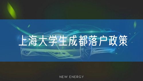 上海大学生成都落户政策