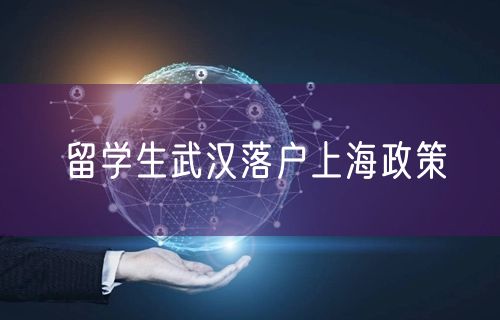 留学生武汉落户上海政策