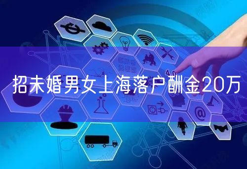 招未婚男女上海落户酬金20万