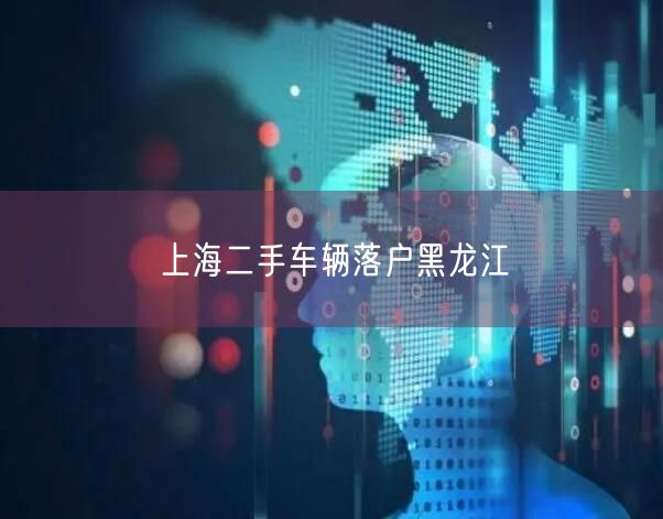 上海二手车辆落户黑龙江