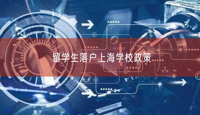 留学生落户上海学校政策