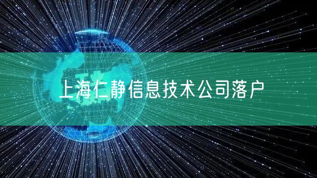 上海仁静信息技术公司落户