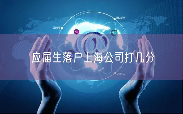 应届生落户上海公司打几分
