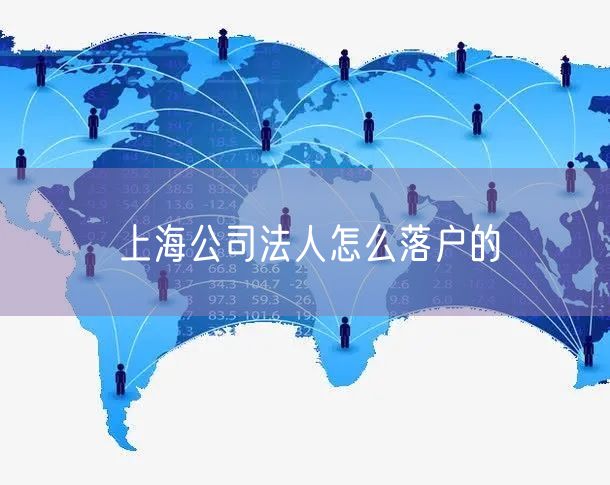 上海公司法人怎么落户的