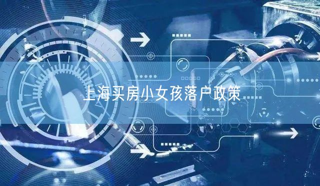 上海买房小女孩落户政策