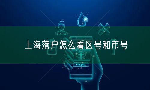 上海落户怎么看区号和市号