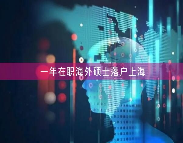 一年在职海外硕士落户上海