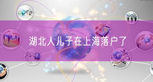 湖北人儿子在上海落户了