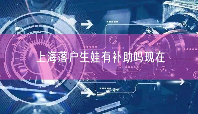 上海落户生娃有补助吗现在
