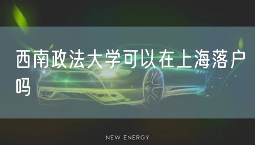 西南政法大学可以在上海落户吗