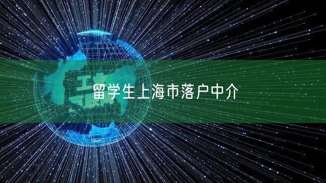 留学生上海市落户中介
