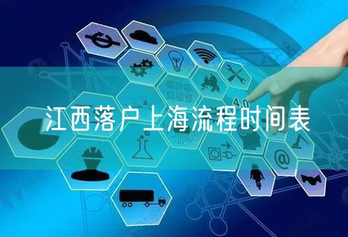江西落户上海流程时间表