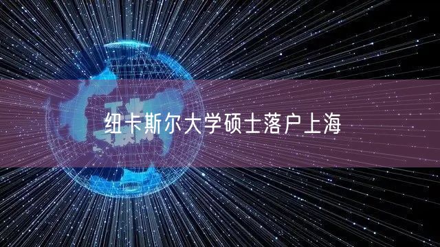纽卡斯尔大学硕士落户上海