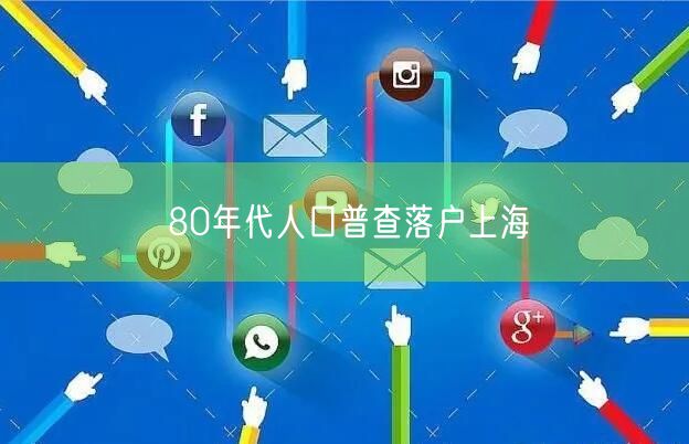 80年代人口普查落户上海