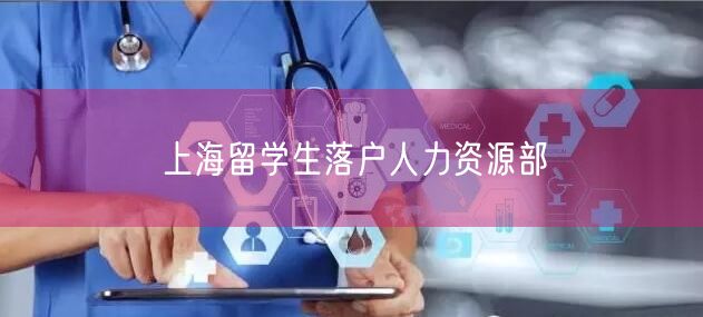 上海留学生落户人力资源部