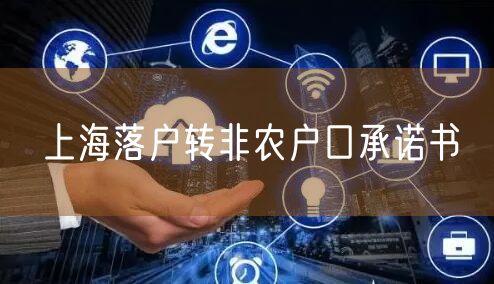 上海落户转非农户口承诺书
