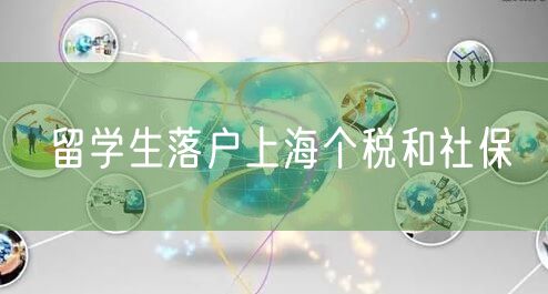 留学生落户上海个税和社保
