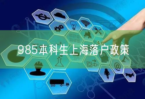 985本科生上海落户政策