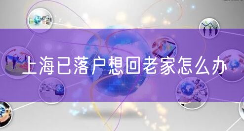 上海已落户想回老家怎么办