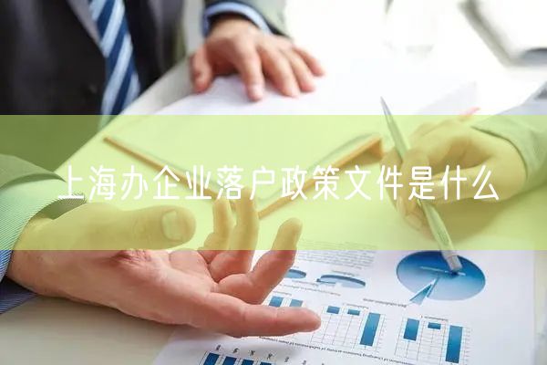 上海办企业落户政策文件是什么