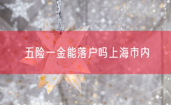 五险一金能落户吗上海市内