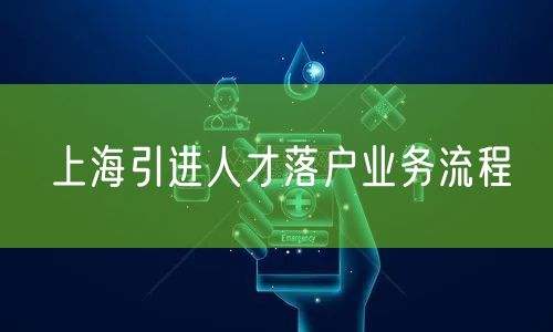 上海引进人才落户业务流程