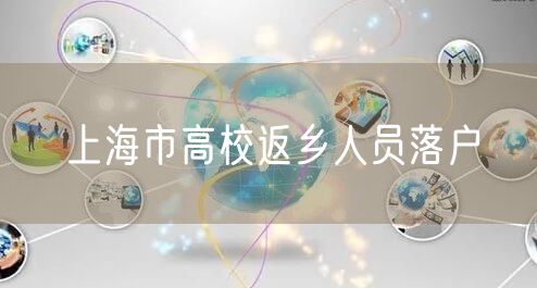 上海市高校返乡人员落户