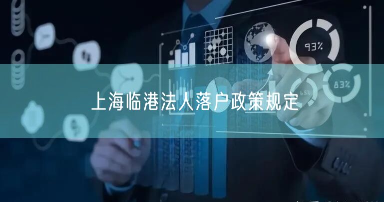上海临港法人落户政策规定