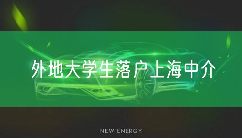 外地大学生落户上海中介