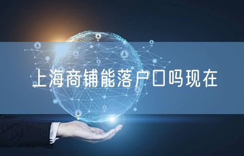 上海商铺能落户口吗现在