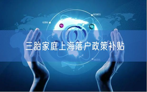 三胎家庭上海落户政策补贴