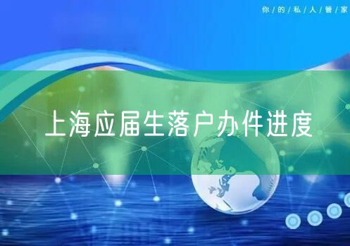 上海应届生落户办件进度