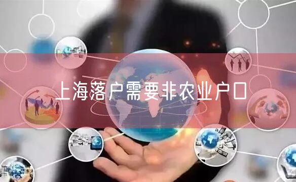 上海落户需要非农业户口